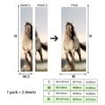thumbnail image 6 of 3D door sticker self adhesive paper galloping horse art mural door sticker paper, paper waterproof door sticker paper wall decor mural,SP-F242,XL(47.5x215cmx2Pcs, 6 of 14