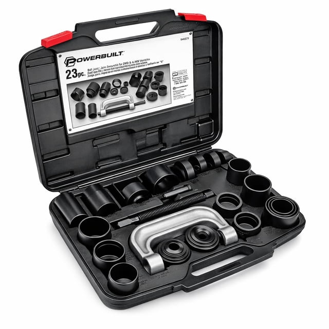 Powerbuilt Juego de servicio de rótulas y juntas universales de 23 piezas