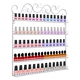 thumbnail image 4 of 5 Tier Metal Tier Nail Polish Rack Wall Mounted Display Organizer Holder Stand White, 4 of 12