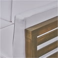thumbnail image 5 of JERFIT Modern Outdoor Club Chair, Grey and White Acacia Wood Patio Seating with Removable Cushions, 5 of 10