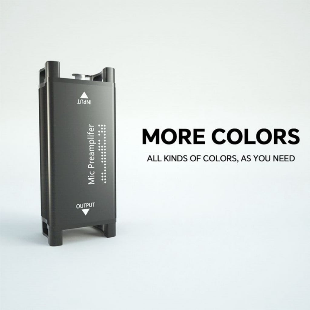 Zeiwohndc 25dB Mic Booster Preamplifier Enhances Auditory For Podcasts Broadcasts