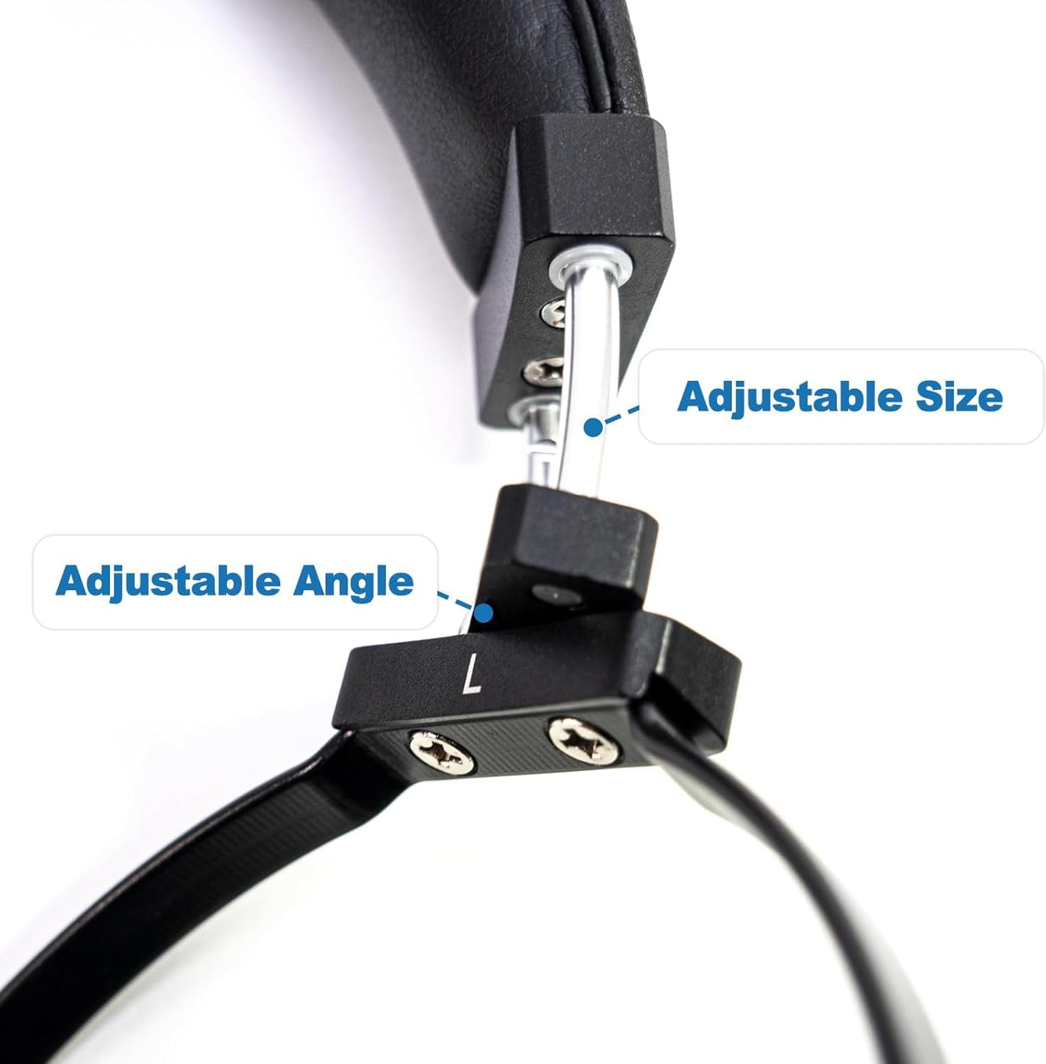 Genuine Leather Full Metal Headband Compatible with Sennheiser HD650,HD660 S,HD600,HD6XX,HD58X,HD580,HD565,HD545,HD535 Headphone Replacement Head Beam Band Headset