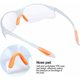 thumbnail image 3 of Gafas protectoras Gafas de seguridad en el trabajo con lentes transparentes antivaho Gafas protectoras para química de laboratorio de jardín, 3 of 5