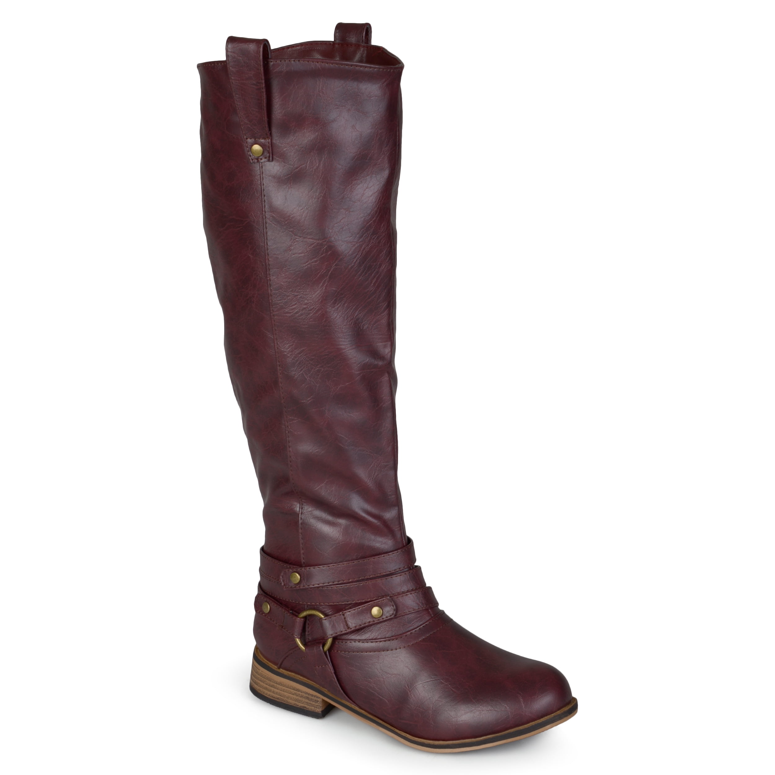 womens red riding boots