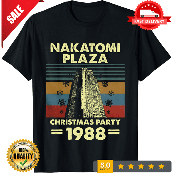 Nakatomi Plaza Christmas Party Funny Vintage Graphic Unisex T-Shirt V2, ULTRA LIMITED-TH71500