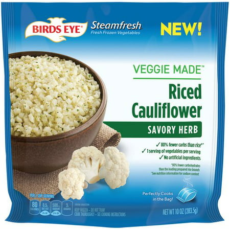 Birds Eye Veggie Made Riced Cauliflower Savory Herb, 10 oz - Walmart.com
