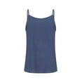 thumbnail image 5 of Linen Tank Tops for Women V Neck Spaghetti Strap Camisole Causal Sleeveless Gauze Blouse Summer Flowy Cami Shirt,Blue ,L, 5 of 8