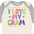 thumbnail image 4 of Inktastic I Love My Gram for Grandkids Girls Long Sleeve Baby Bodysuit, 4 of 5