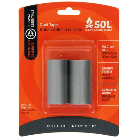 Survive Outdoors Longer Duct Tape 2Inch by 50Inch Rolls,