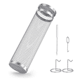 thumbnail image 2 of Cesta rodante para asar, parrilla para acampar, de acero inoxidable, redonda, para exteriores, 2 of 8