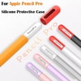 thumbnail image 2 of Silicone Tablet Pencil Case Shockproof Anti Slip Touch Screen Pen Cover Waterproof Colorful Stylus Sleeve for Apple Pencil Pro White, 2 of 6