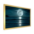 thumbnail image 2 of Designart 'Super Full Moon Over The Sea I' Modern Framed Art Print, 2 of 4
