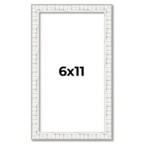 6x11 Frame White Real Wood Picture Frame Width 0.75 inches | Interior Frame Depth 0.5 inches |