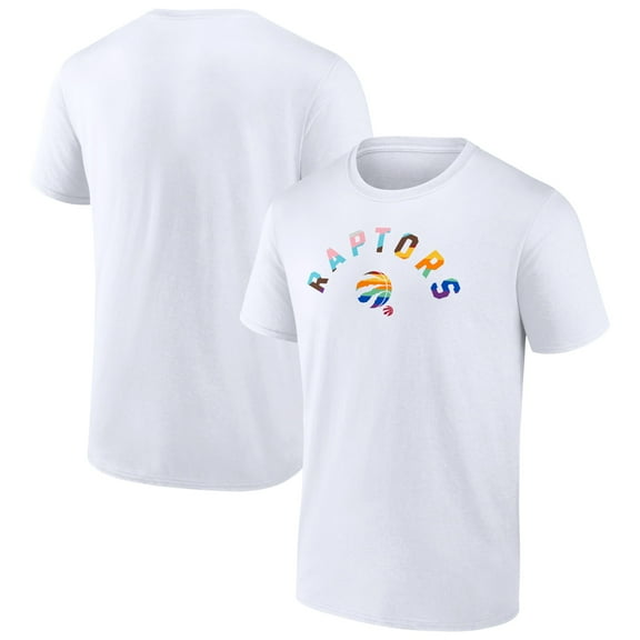Men's White Toronto Raptors Pride T-Shirt