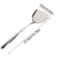 thumbnail image 3 of JHEHF Stainless Steel Slotted Spatulas Kitchen Metal Spatula for Cooking, Frying & Grilling Durable Kitchen Utensil Cookware for Everyday Use, Silver, 3 of 9