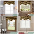 thumbnail image 6 of Tie Up Valances for Windows, Orange Sunflowers Fall Adjustable Valance Curtains Window Treatment for Living Room, Thanksgiving Botanical Floral Rod Pocket Kitchen Curtains & Drapes 60x18 Inch, 6 of 9