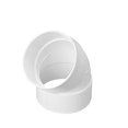 thumbnail image 1 of Codo NDS de PVC de 45 grados, 10 cm, blanco para tubos de 4 pulgadas, 1 of 7
