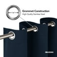 thumbnail image 3 of Deconovo Navy Blue Short Blackout Curtains for Kitchen - Grommet Thermal Insulated Curtains and Drapes (52x45 inch, Navy Blue, Set of 2 Panels), 3 of 8