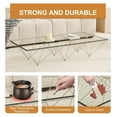thumbnail image 4 of Tempered Glass Table Top, 24"x48" Rectangle Glass with Durable and Heat-Resistant,Clear Glass Table Tops Versatile for Dining Kitchen Coffee Tables, 4 of 7