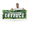 thumbnail image 2 of Farm Fresh Lettuce Banner Sign 36 Inch x 96 Inch | 13 oz Vinyl with Metal Grommets | Heavy-Duty Single-Sided Outdoor Durable Printed High-Quality Weatherproof | Made in the USA, 2 of 6