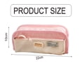 thumbnail image 2 of Pencil Bag Pen Case Simple Pencil Case Pencil Pouches Fabric Zipper Pen Pouch Pencil Storage Bag - pink, 2 of 6