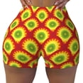thumbnail image 2 of Lsque Music Colors Pattern High Waisted Biker Shorts for Women-Tummy Control Fitness Athletic Workout Running Yoga Gym Shorts,Moisture-Wicking-X-Large, 2 of 9