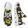 thumbnail image 1 of Zapatos planos casuales con estampado de flores de girasol y margaritas, zapatillas deportivas para correr, suela antideslizante para chicas adolescentes, 1 of 6