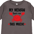 thumbnail image 4 of Inktastic Memaw Loves Me Grandson Gift Boys or Girls Long Sleeve Toddler T-Shirt, 4 of 5