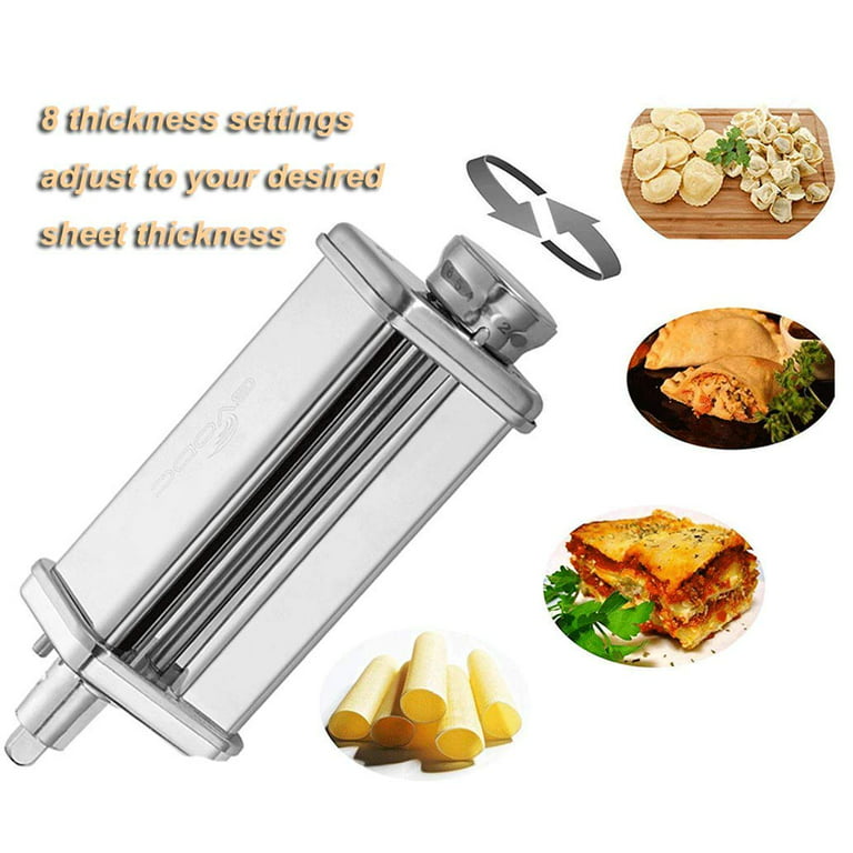 Gvode Pasta Roller Attachment for KitchenAid Stand Mixer, Stainless Steel  Pasta Attachment for KitchenAid Stand Mixer, for Kitchen aid Mixer  Accessories by Gvode(does not include kitchenaid stand mixer)
