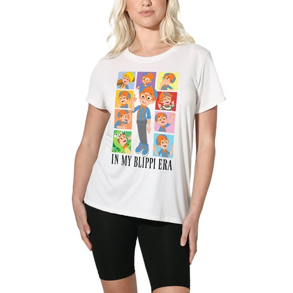 Blippi In My Blippi Era Women's Loose T-Shirt, White, X-Large