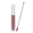 thumbnail image 2 of Brillo de labios de 21 colores, lápiz labial, set de brillo de labios, brillo de labios mate, no se desvanece ni se pega, 2 juegos (1 lápiz labial + 1 brillo de labios), delineador de labios y brillo, 2 of 2