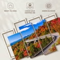 thumbnail image 6 of Elephant Stock Linn Cove Viaduct Road Wall Art - Horizontal Multi Panel Canvas - Living Room Wall Decor - Transportation Multi Panel - Blue And Green Decor - 68" x 42", 6 of 8