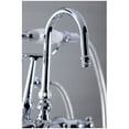 thumbnail image 3 of Kingston Brass CC615T5 Clawfoot Tub Filler With Hand Shower, Oil Rubbed Bronze, 3 of 7