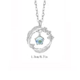 thumbnail image 3 of Valentine Jewelry Fashion Women Rose Gold Opal Butterfly Charm Pendant Long Chain Necklace Jewelry Necklace for Men Cool Personalized Ideas Graduation Birthday Gifts for 6 7 8 9 10 11 12 13 14 15 16, 3 of 5