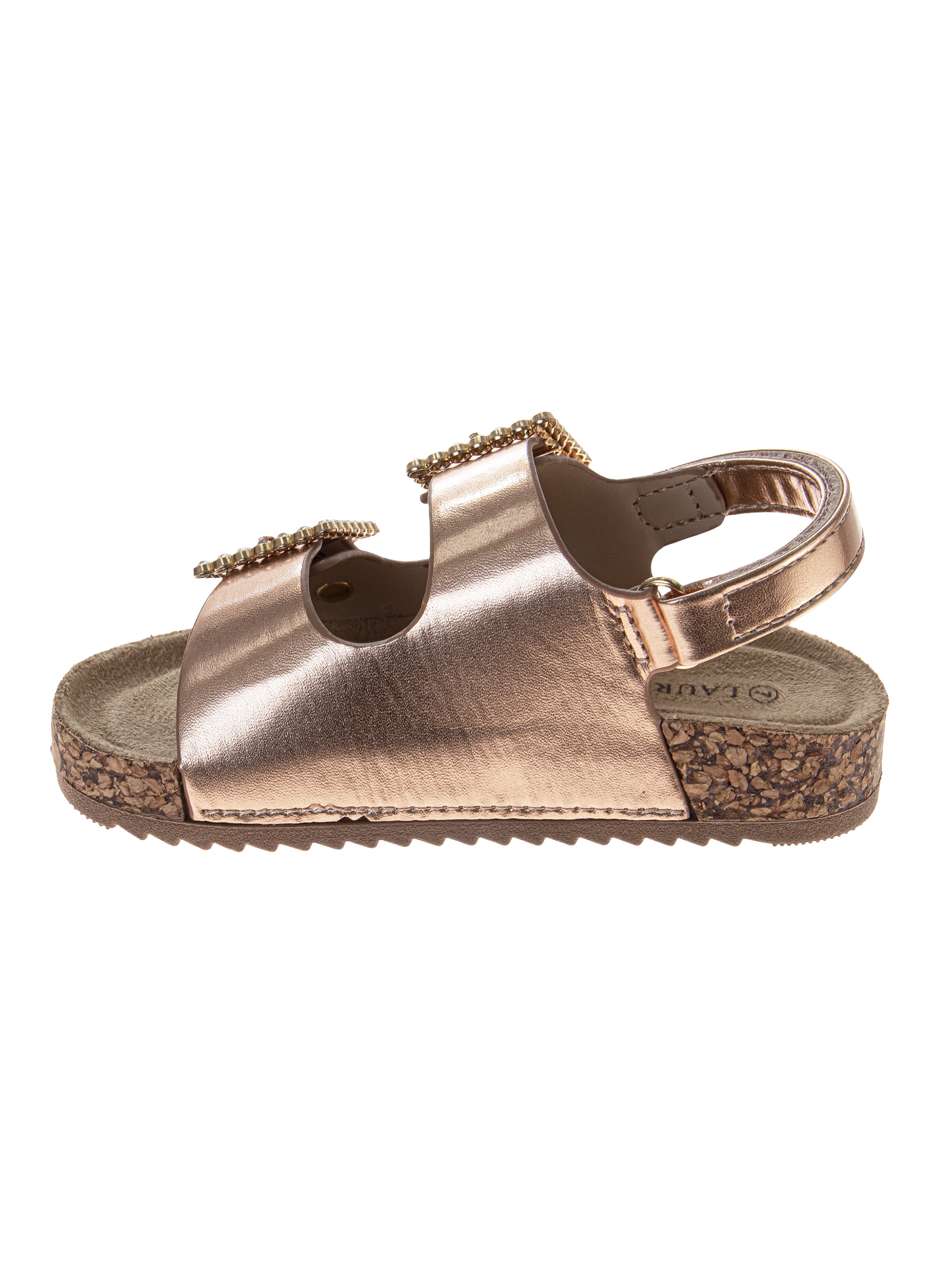 Laura Ashley Toddler Girls Double Buckle Embellish Sandals