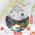 thumbnail image 3 of Adorno de vitral con forma de libélula, Tuber, 7,5 x 9 cm, 3 of 6