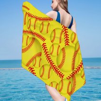 Beach Lover Gifts Packable Beach Towel, Baseball Beach Towel for Men Beach Pool Towels, Hawaii Vacation Essentials Beach (75x150cm/30x60in)