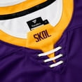 thumbnail image 7 of Men's Fanatics Justin Jefferson Purple Minnesota Vikings Hockey Jersey, 7 of 7