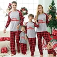 thumbnail image 3 of Pijama familiar a juego de Navidad, Conjunto de pijama gris con fuegos artificiales, Feliz Navidad, 3 of 3
