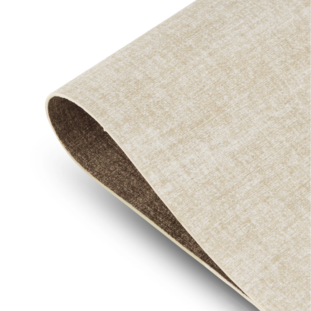 Ala Carte by Dainty Home Amalfi Linen Textured Faux Leather Placemats – Set of 4, Reversible, Non-Slip, Washable, Heat & Tear Resistant – 12x18 in Dining Table Mats