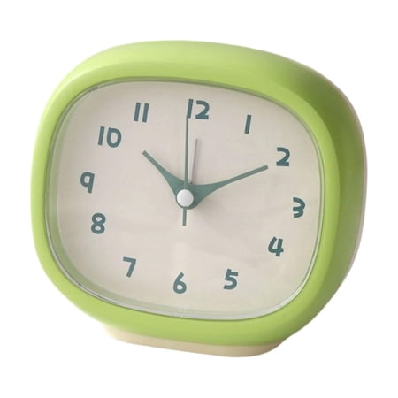 Simple Alarm Clock, Vintage Compact Electronic Clock, for Bedroom, Nightstand, Living Room, Or Office, Battery Operated Green