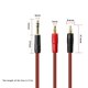 thumbnail image 2 of 2X Cable de Altavoz de 6,35 mm 1/4 TRS una Conector Tipo Banana, Cable de Altavoz de 3 de 6,35 mm con Conector Tipo Banana de 4 mm 2 Piezas Cable de Altavoz HiFi OFC, 2 of 5