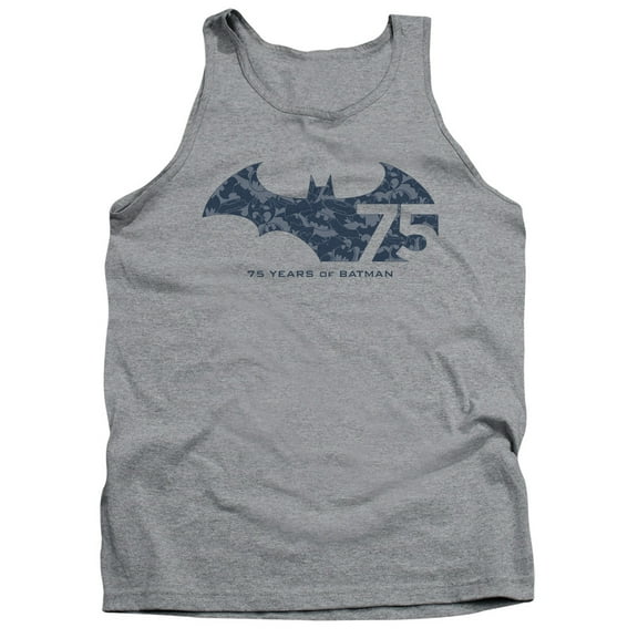Batman 75 Year Collage Adult Tank Top-Athletic Heather