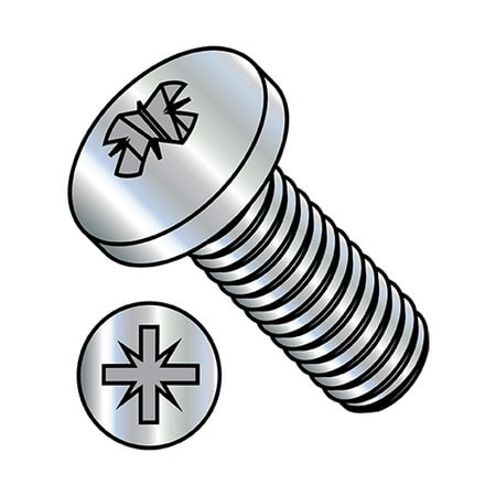 

M4-0.7X12 Din 7985A Metric Pozi Type-Z Pan Machine Screw Full Thread Zinc (Pack Qty 2 000) BC-M412D7985AZ