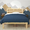thumbnail image 2 of Zinus Robin 35" Wood Platform Bed Frame with Headboard, Twin, 2 of 13