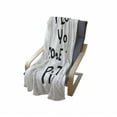 thumbnail image 4 of Funny Words Soft Flannel Fleece Throw Blanket, Love You More Than Pizza Romantic and Amusing Phrase for Valentines Day, Cozy Plush for Indoor and Outdoor Use, 50" x 70", Black and White, by Ambesonne, 4 of 6