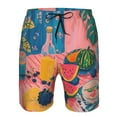 thumbnail image 3 of Logiee Colorful Summer Fruit Table Print Mens Swim Trunks Quick Dry Board Shorts,Breathable Hawaii Beach Shorts Swimwear Bathing Suits-XX-Large, 3 of 6