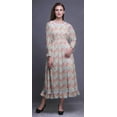 thumbnail image 2 of Bimba Floral Women Cotton Smocked Boho Renaissance Long Ruffle MaxiDress-Large, 2 of 5