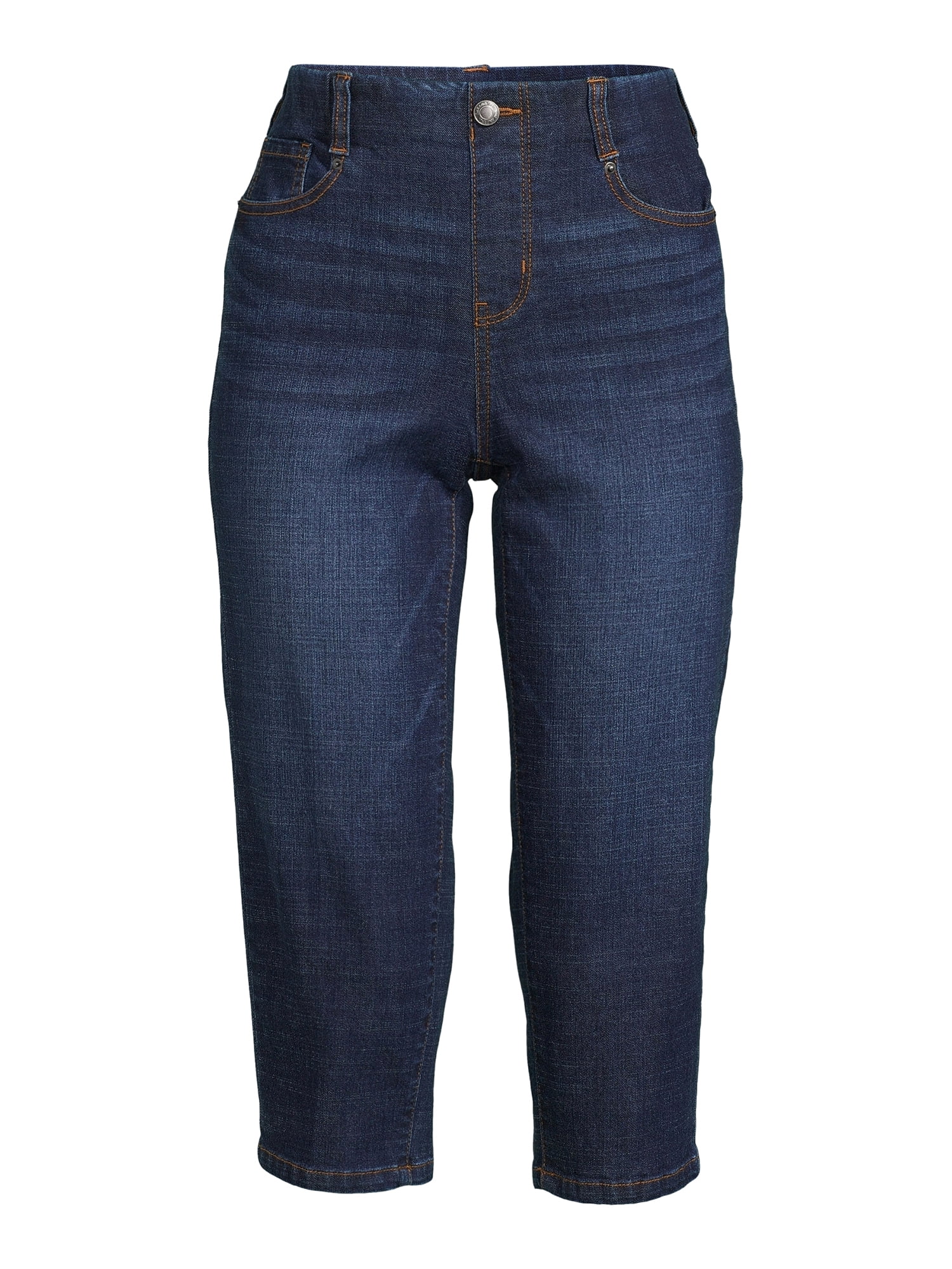 Time and Tru Women's Denim Capri Pants, 21\