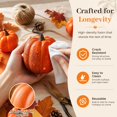 thumbnail image 7 of 7PCS Fake Pumpkins Orange, Fall Artificial Pumpkins for Decoration Different Sizes, Halloween Thanksgiving Autumn Harvest DIY Foam Pumpkin Indoor Outdoor Home Decor, 7 of 7